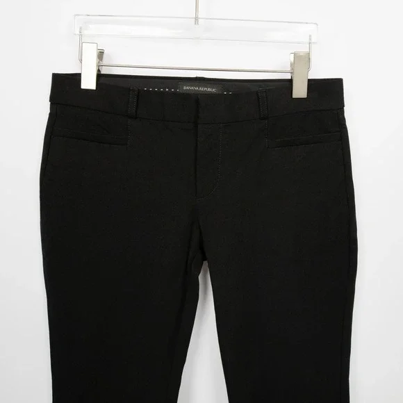 Banana Republic Sloan Slim Fit Black Dress Pants Petite Size 4 Women - Picture 3 of 13